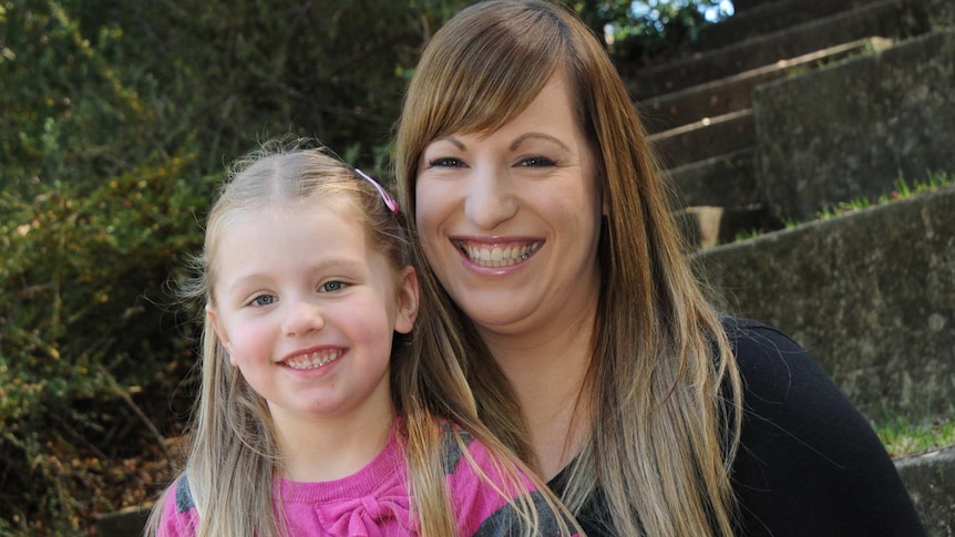 Kata Andric with her daughter Alana