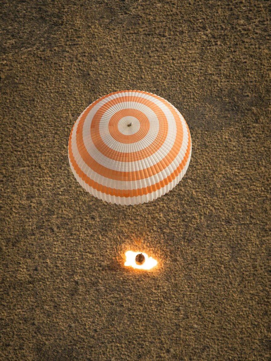 Astronauts return to Earth after ISS mission