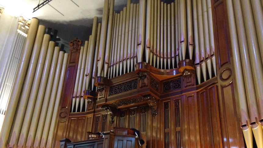 The Father Willis organ at Brisbane City Hall.