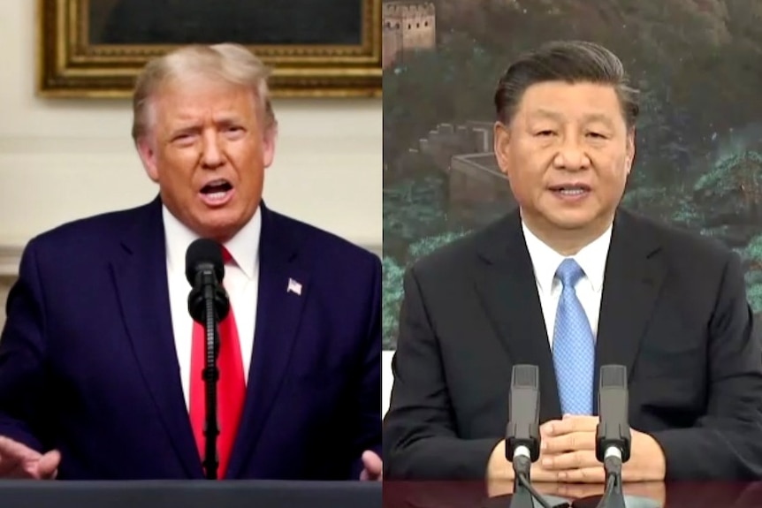 Donald Trump and Xi Jinping.