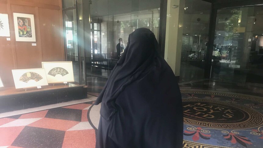 A woman in a Nijab