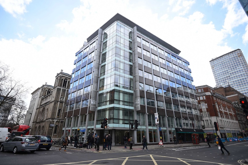 The offices of Cambridge Analytica in central London.