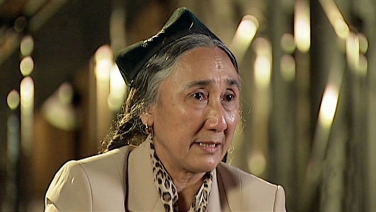 Uighur leader Rebiya Kadeer expresses her fears for her children in China.