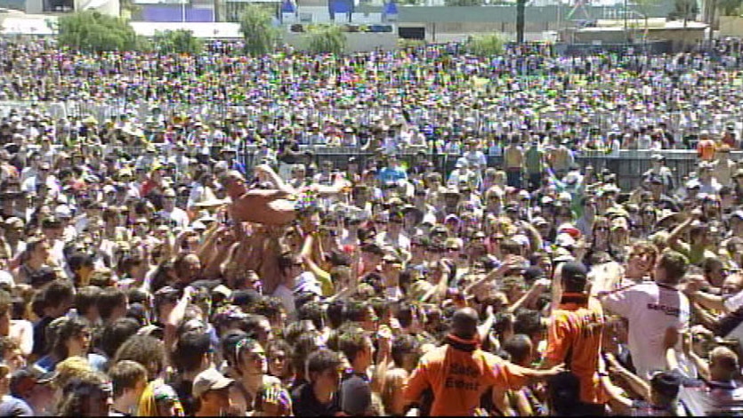 Big Day Out crowds in Perth.