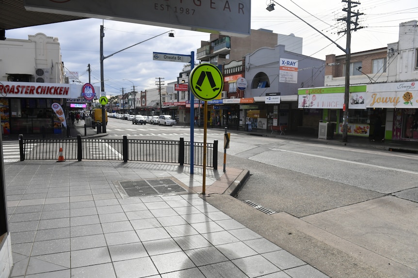 an empty street in lakemba western sydney