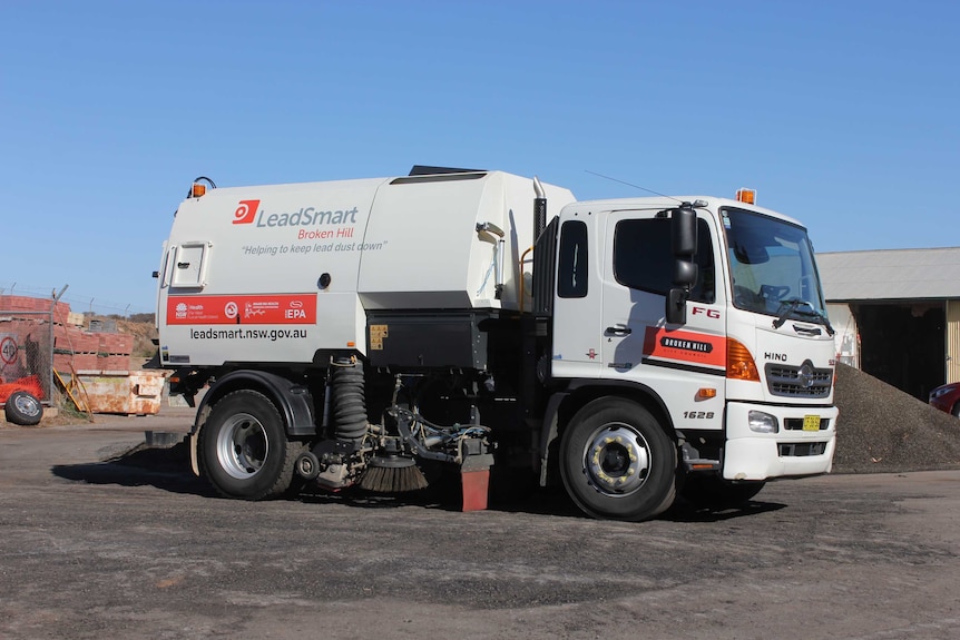 A truck with Lead Smart Broken Hill signage printed on the side