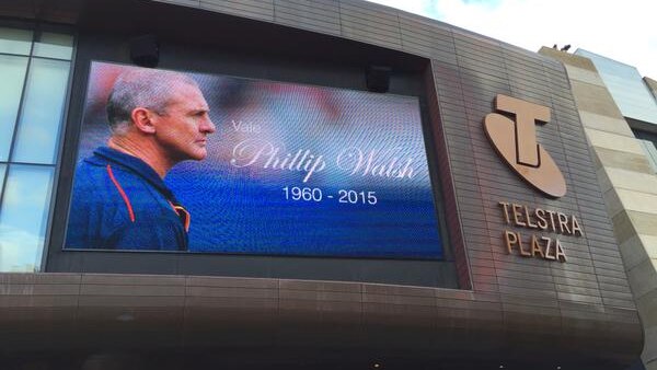 Phil Walsh private memorial at Adelaide Oval