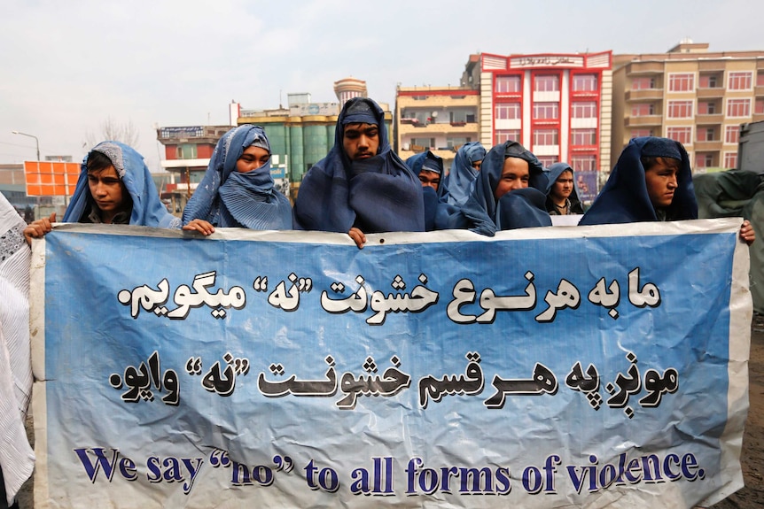 Male Afghan women's rights activists