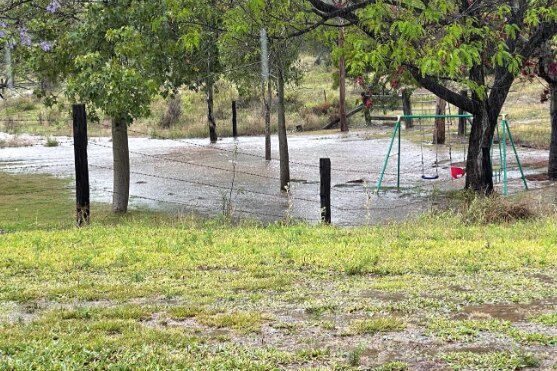Flooding in outback.