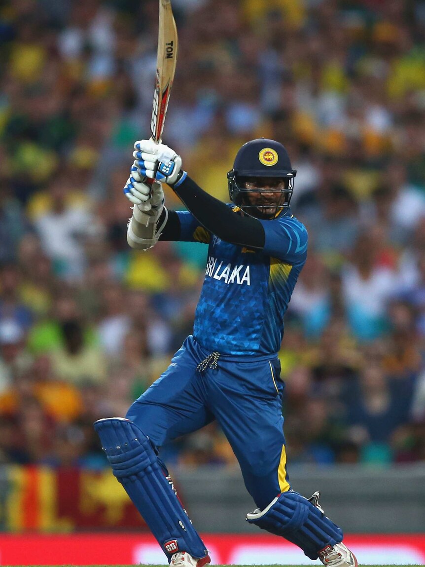Kumar Sangakarra bats for Sri Lanka