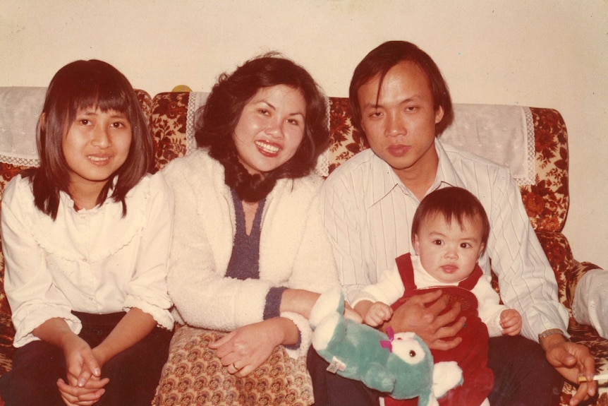 Sheila Pham as a baby, shortly after her family arrived in Adelaide from Vietnam.