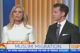 Sonia Kruger and David Campbell talking on the Today Extra panel.