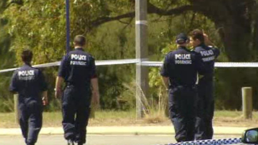 Police officers at Wellard murder site