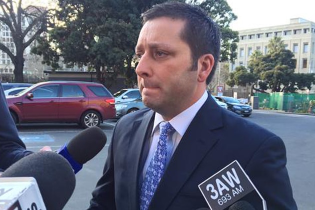 Liberal leader Matthew Guy gives an interview.