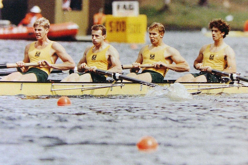 Australian rowers  known as Oarsome Foursome in 1990