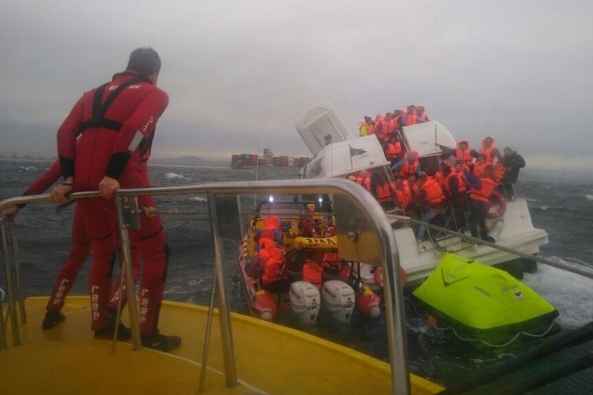 NSRI rescue people on sinking ferry