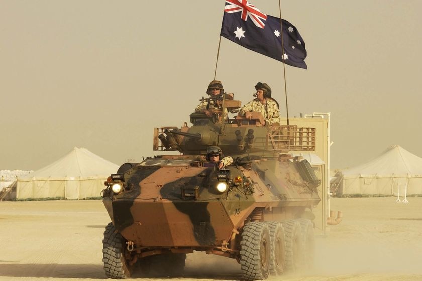 Australian Light Armoured Vehicles arrive in Iraq