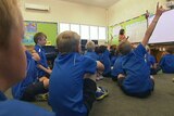 Tasmanian primary students and teacher in classroom generic