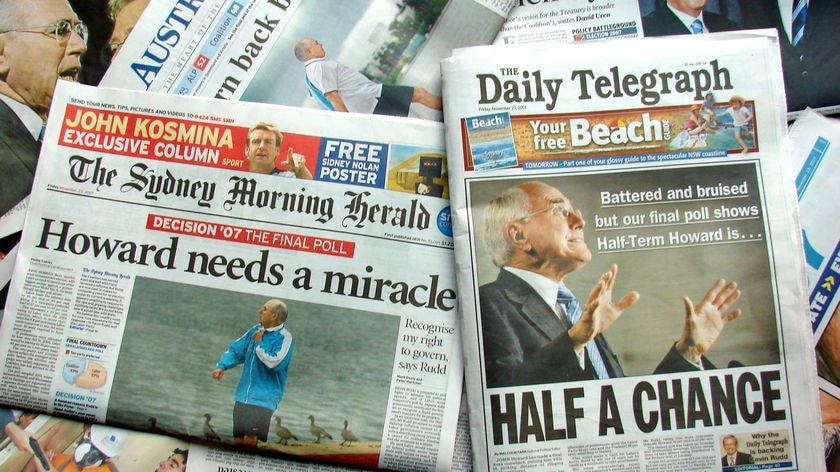 Newspapers (File image: ABC Sean Rubinsztein-Dunlop)