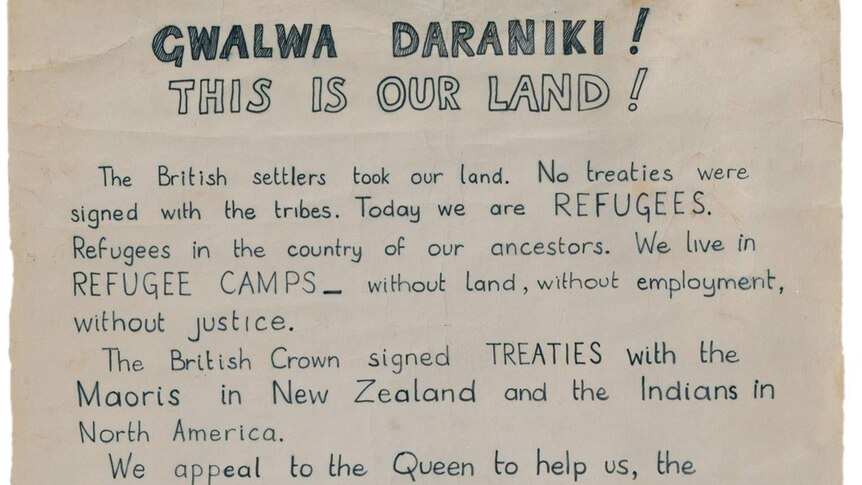 The fragile 3.3 metre Larrakia petition contains the signatures and thumbprints of protesters calling for Aboriginal land rights in 1972.