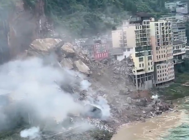 Breaking: Landslide buries people, destroys buildings in south-western China