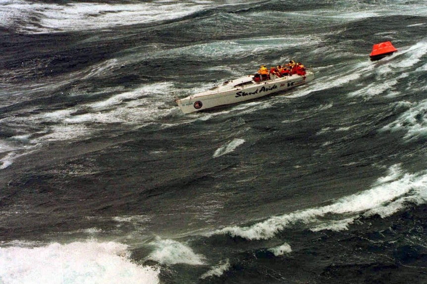 sydney to hobart yacht washed up on island