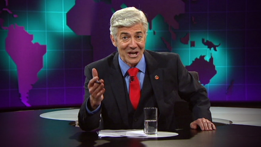Shaun Micallef hosting Mad as Hell