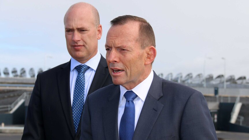 PM Tony Abbott with WA Transport Minister Dean Nalder