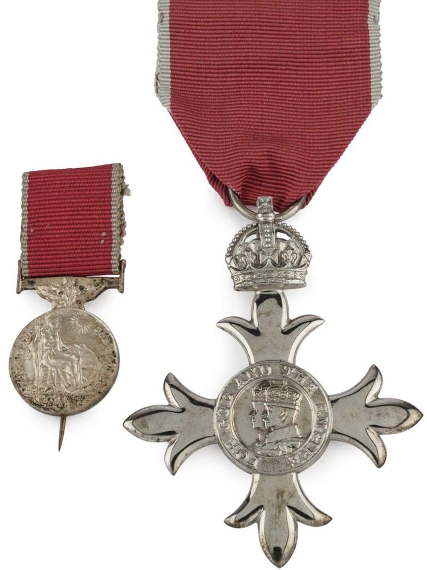 A medal of the Order of the British Empire.
