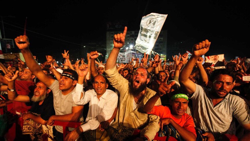 Supporters of deposed Egyptian president Mohammed Morsi