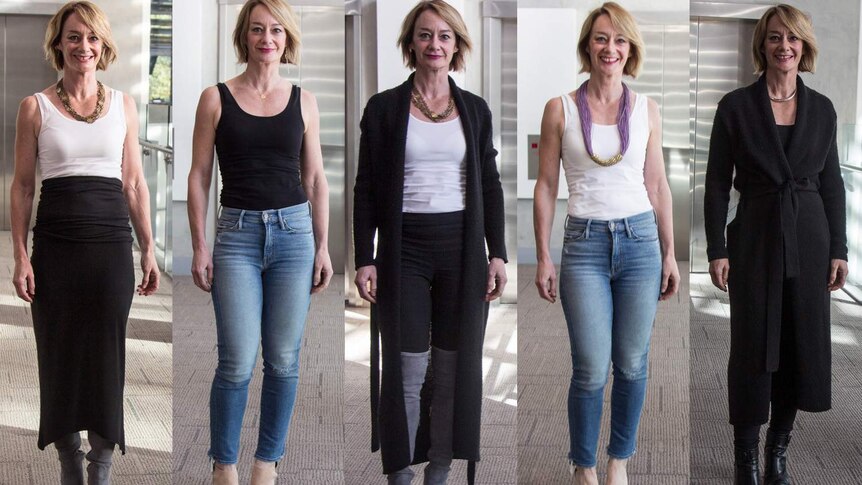 Belinda Varischetti composite image of five days' outfits