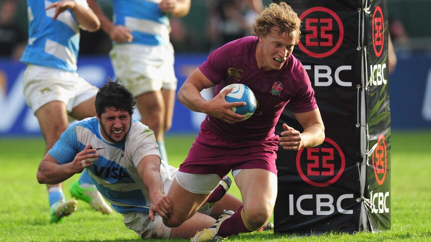 England centre Billy Twelvetrees plays in the first Test against Argentina on June 8.