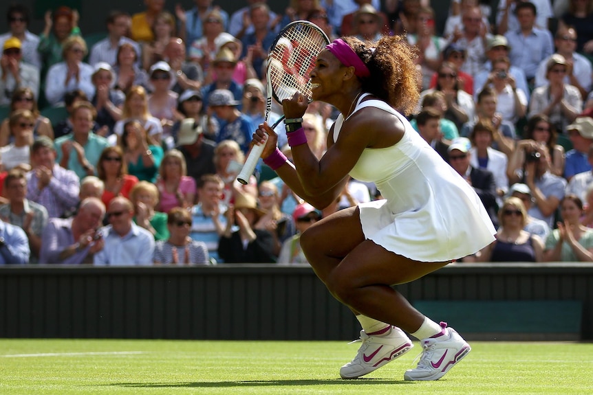 Serena Williams is within touching distance of her fifth Wimbledon and 14th grand slam.