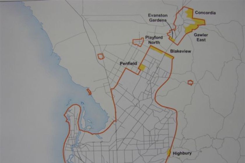 New Adelaide northern urban boundary