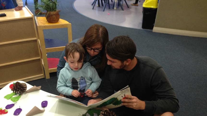 Josh and Amanda Gunders with son Roy