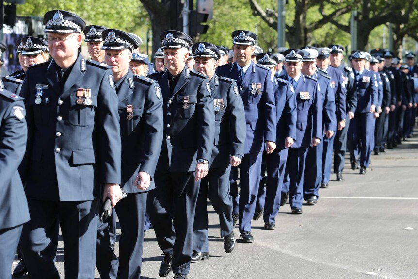 National Police Remembrance Day in Melbourne.
