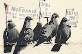 Banksy migrant mural