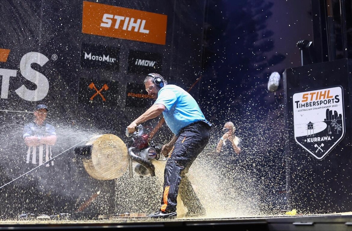 Australian woodchopping champ prepares to defend his title - ABC listen