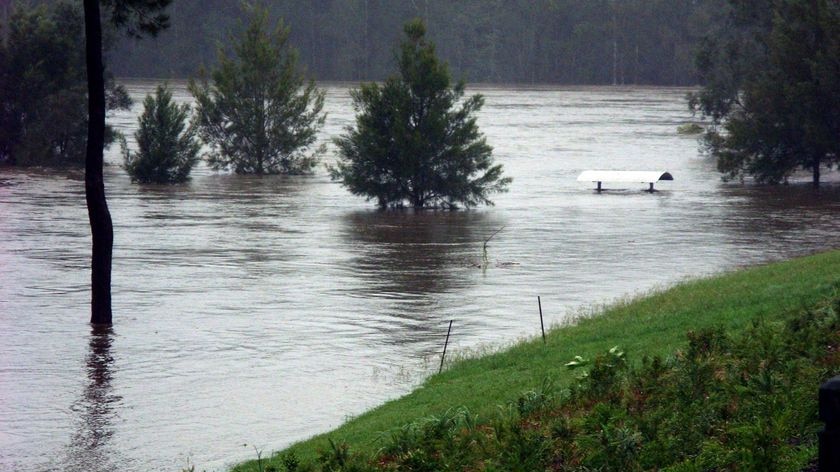 The Hastings River in flood