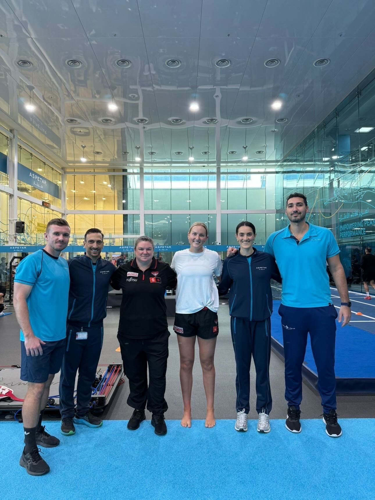 Emily Gough at the Aspetar Orthopaedic and Sports Medicine Hospital in Doha.