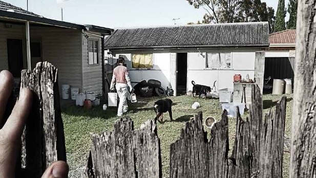 NSW Police Ice advertising campaign backyard scene