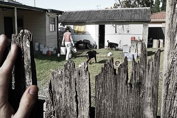 NSW Police Ice advertising campaign backyard scene