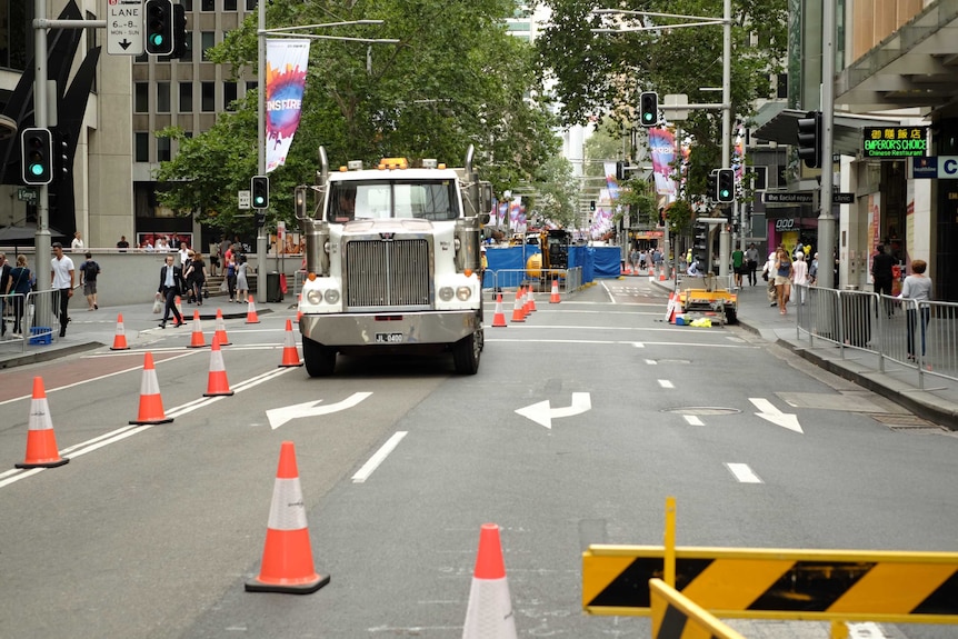 Road works on George Street