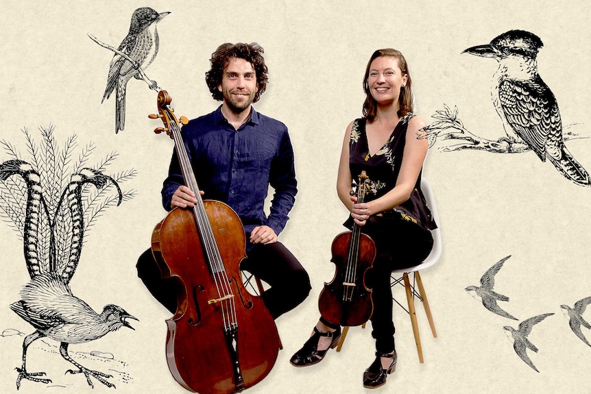 Musicians and birds