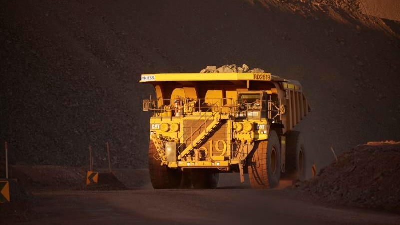 A truck at the Oz Minerals' Prominent Hill mine