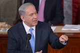 Israel's prime minister Benjamin Netanyahu addresses US Congress
