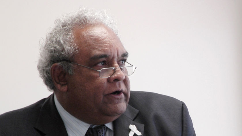 Good close-ish shot of Aboriginal and Torres Strait Islander Justice Commissioner Tom Calma.