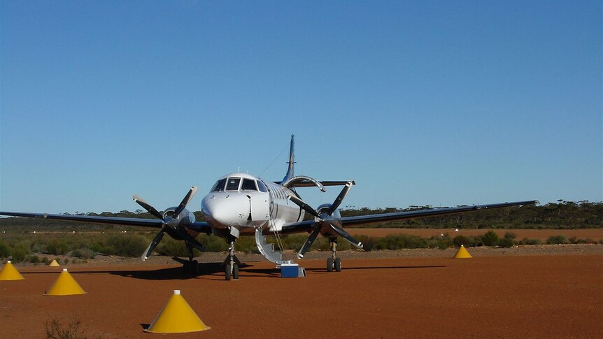 FIFO plane on strip at a gold mine