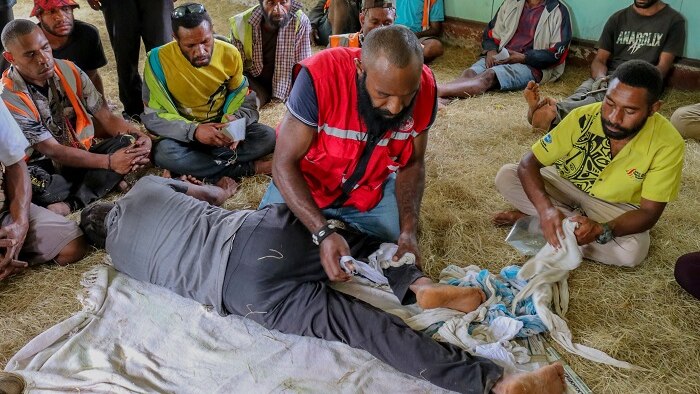 Red Cross imekim trening long Wapenamanda distrik long Enga provins