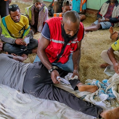 Red Cross imekim trening long Wapenamanda distrik long Enga provins